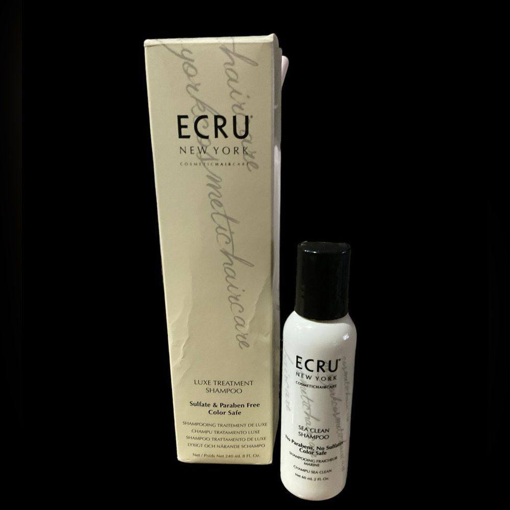 ECRU LUXE TREATMENT SHAMPOO + TRAVEL SIZE SHAMPOO